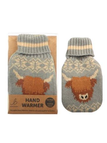 Knitted Hand Warmer - Highland Cow