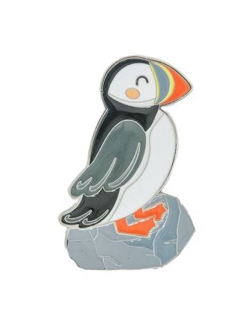 Metal Puffin Magnet