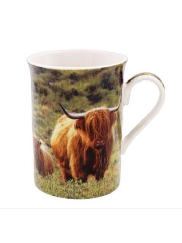 Fine China Highland Cow Mug