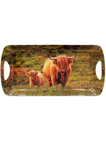 Highland Cow & Calf Medium Serving Tray