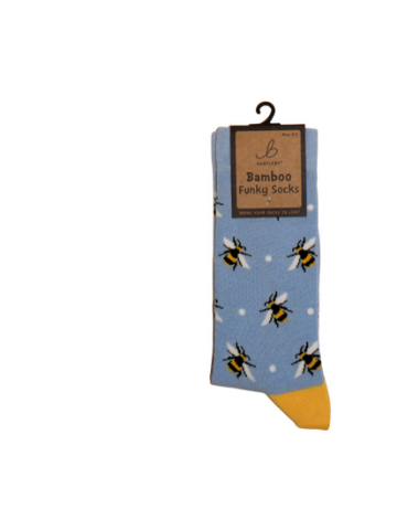 Ladies Funky Bamboo Socks - Bumble Bees
