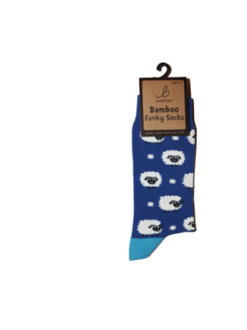 Ladies Funky Bamboo Socks - Woolly Sheep
