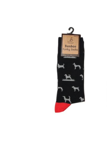 Mens Funky Bamboo Socks - Hunting Dogs