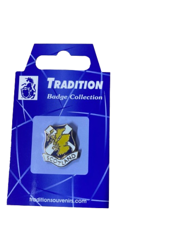 Scotland Saltire with Map Pin Badge