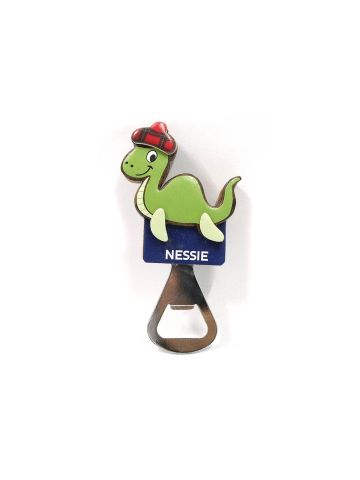 WOODEN NESSIE BOTTLE OPENER MAGNET