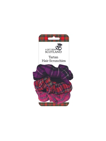 Scottish Tartan Scrunchies Pack of 3