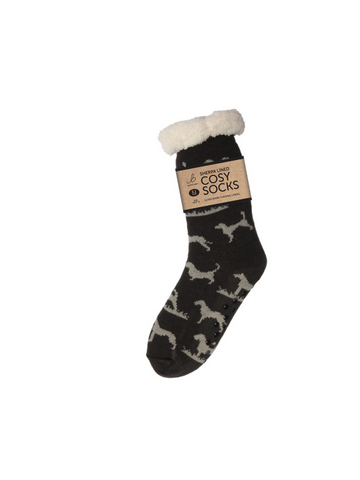 Mens Sherpa Socks - Hunting Dogs