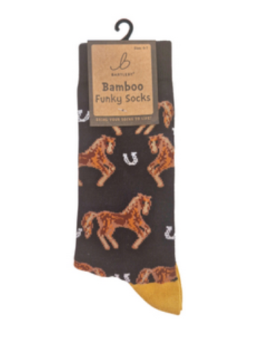 Ladies Funky Bamboo Socks - Country Horse