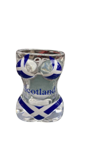Scotland St Andrews Saltire Flag Bikini Glass Shot glass