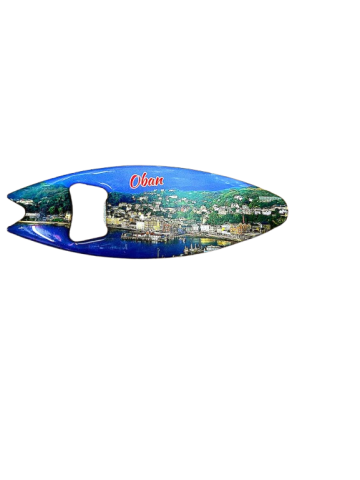 Oban Surfboard Bottle Opener Fridge Magnet