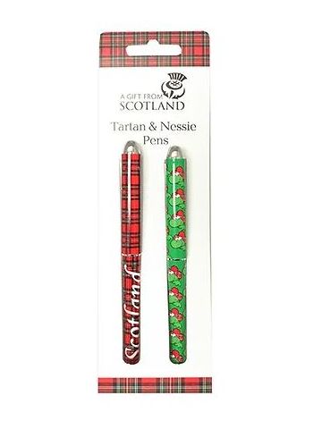 Twin Pack Scottish Pens (Tartan & Nessie)