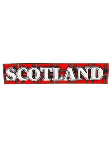 Collage 3d Magnet – Scotland on Tartan