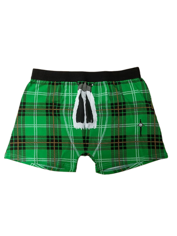 Instakilt Boxer Shorts Green (Size Medium)