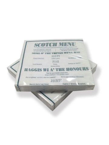 Scottish Napkins- Scottish Menu (1 PACK)