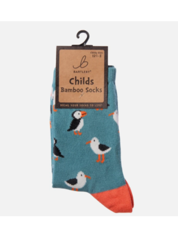 Childs Funky Bamboo Socks - Seagull / Puffin - Assorted Sizes