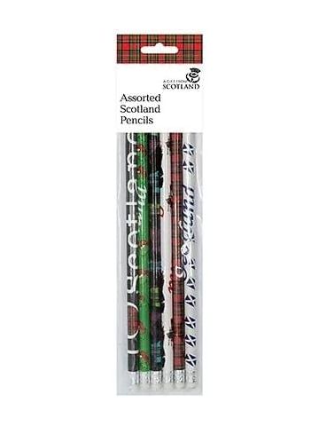 Assorted Scottish Pencils pack of 6