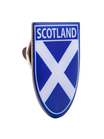 Scotland Saltire Shield Pin Badge