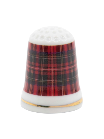 Red Tartan Thimble 