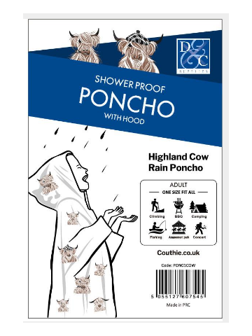 HIGHLAND COW PONCHO