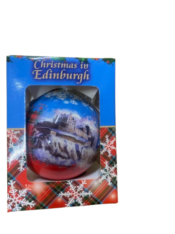 Christmas in Edinburgh Bauble - Christmas Tree Decoration
