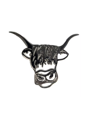 Metal Highland Coo Magnet