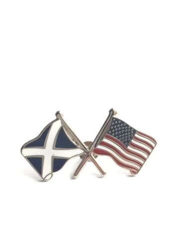 USA-Saltire Friendship Flag Pin Badge