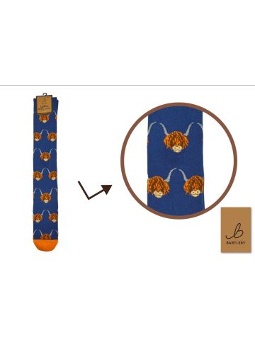 Funky Welly Sock - NEW Highland Cow