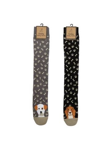 Funky Welly Socks - Playful Puppies ***(1 SUPPLIED)***