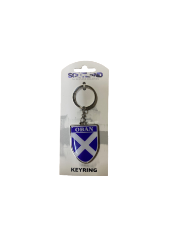 Oban Saltire Keyring