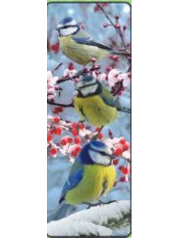 Blue Tits Lenticular Bookmark Ruler