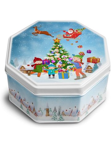 Campbells Shortbread 115g Christmas Tree Scene Tin (Petticoat Tails)