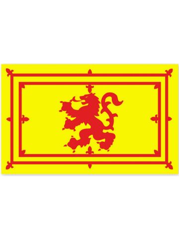 Lion Rampant Flag Large Sticker