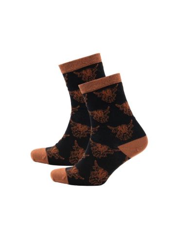 Heilan Coo Ladies Bamboo Ankle Socks - Black