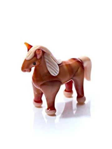  GLASS HORSE HAND BLOWN
