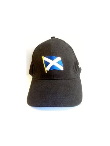 Baseball Cap Black Saltire