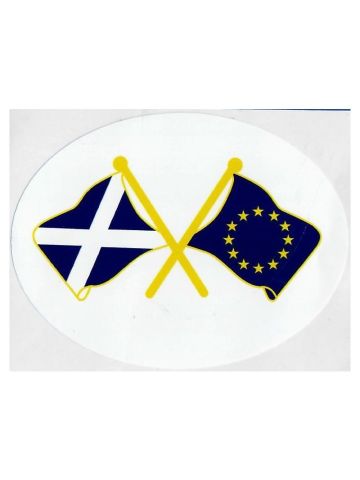 Saltire / EU Double Flag Sticker