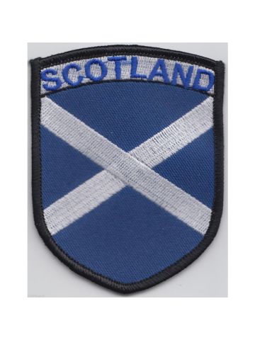 Scottish Saltire Flag Embroidered Patch