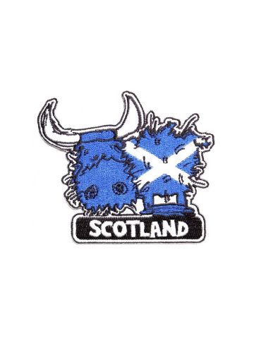 Highland Cow Patch iron on or sew on