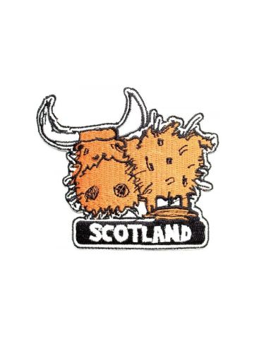 Highland Cow Patch iron on or sew on