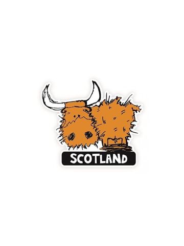 Highland Cow Car Sticker