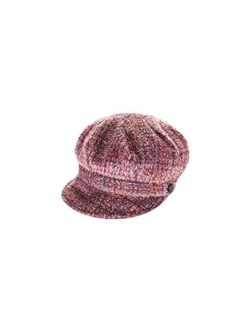 Heritage Traditions Tweed Wool Newsboy Cap Hat Pink