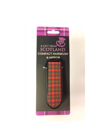 Scottish Compact Hairbrush and mirror