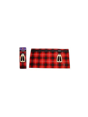 Scottish Red Tartan Instakilt Beach Towel