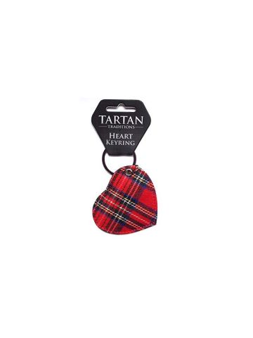 Tartan Heart Keyring