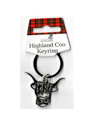 Highland Coo Keyring
