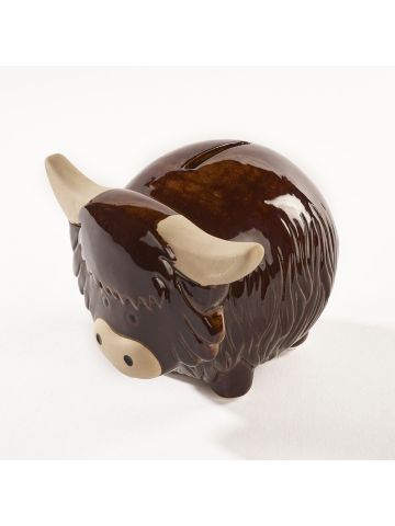 HIGHLAND COW MONEY BOX